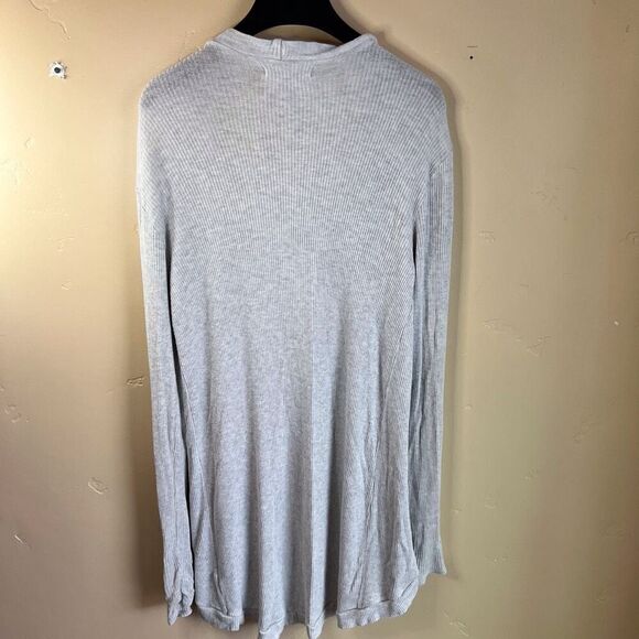 Spiritual Gangster Womens Duster Cardigan Thumbholes Grey Soft Flowy Size Small - Picture 6 of 7